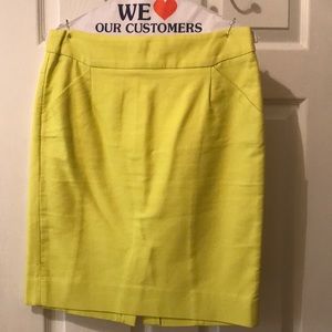 Neon J. Crew Pencil Skirt